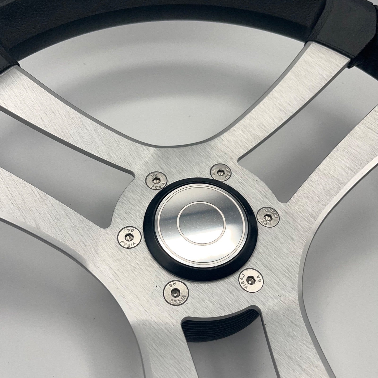 Benaco Boat Steering Wheel Brushed Aluminum Spokes | Target Snap-in