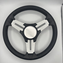 Model 15 Marine Steering Wheel Brushed Aluminum Spokes | Black Blank