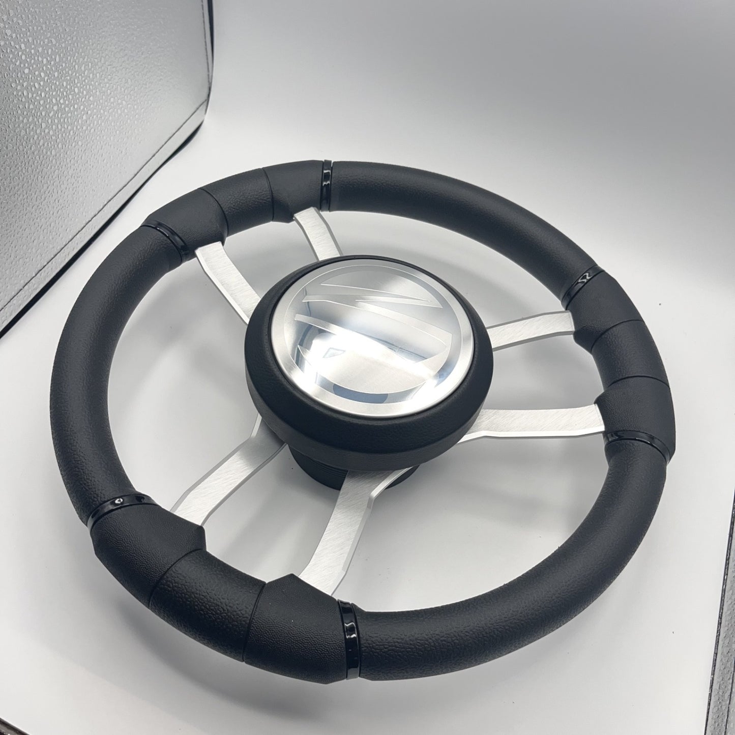 Malera Boat Steering Wheel Brushed Aluminum Spokes | Tige Boats