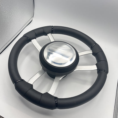 Malera Boat Steering Wheel Brushed Aluminum Spokes | Tige Boats