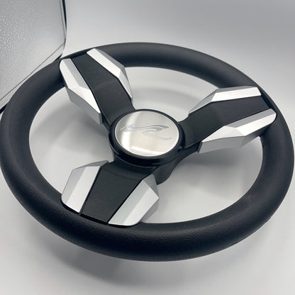 Collina Boat Steering Wheel Brushed Inserts - Keyed ONLY