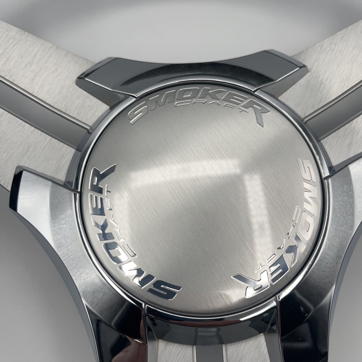 Model 15 Marine Steering Wheel Brushed Aluminum Spokes | Smokercraft