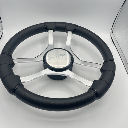 Malera Boat Steering Wheel Chrome Spokes | SeaRay