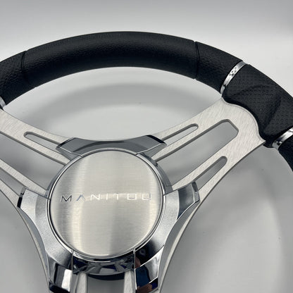 Verona Boat Steering Wheel Brush Alum Spoke | Manitou Boats