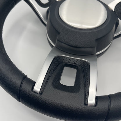 Gussi Italia Black Model 702 Steering Wheel | Plain Brushed