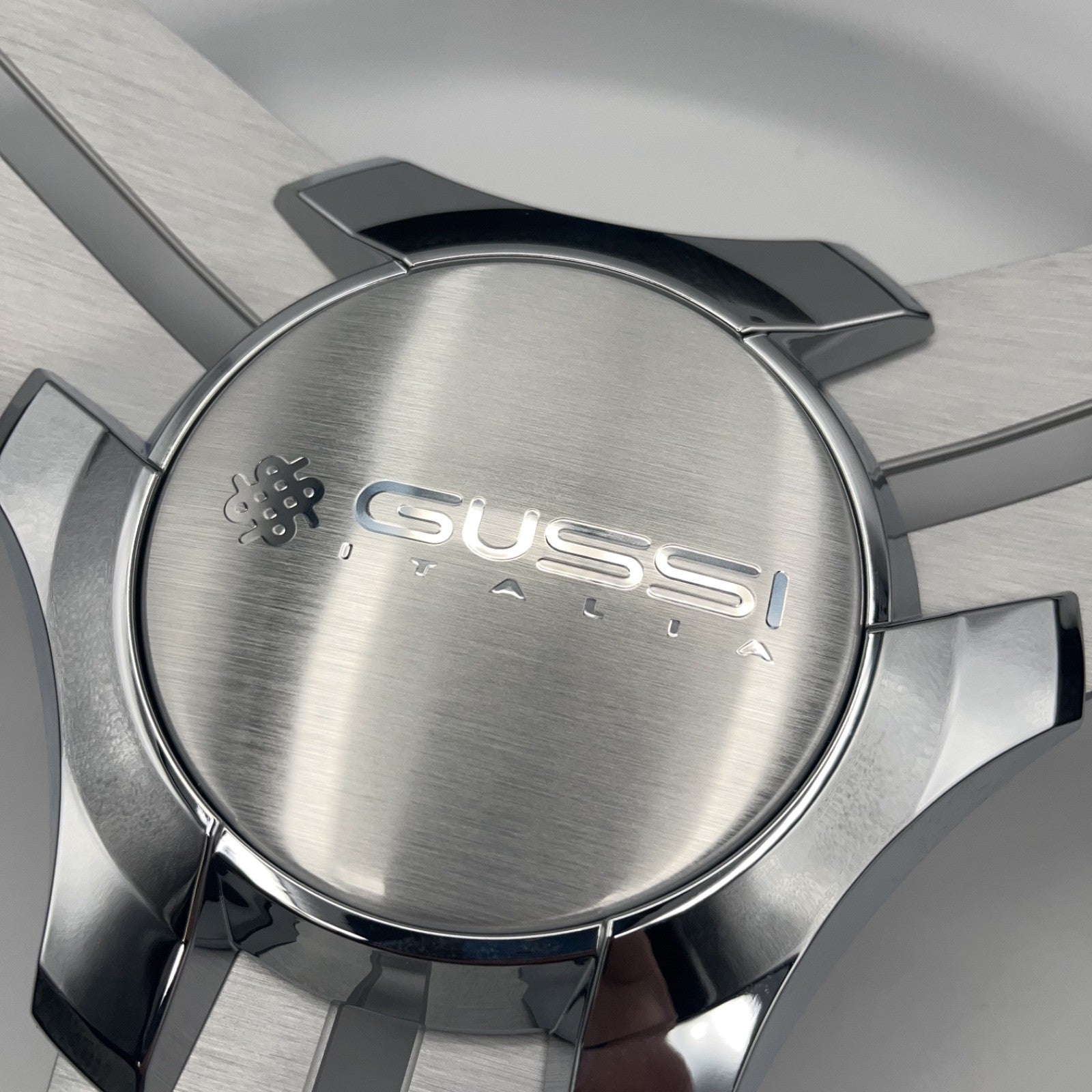 Model 15A Marine Steering Wheel Brushed Alum Spokes | Gussi Italia Cap