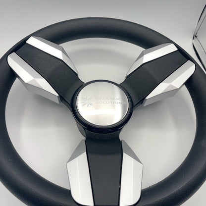 Collina Boat Steering Wheel Brushed Inserts - Keyed ONLY