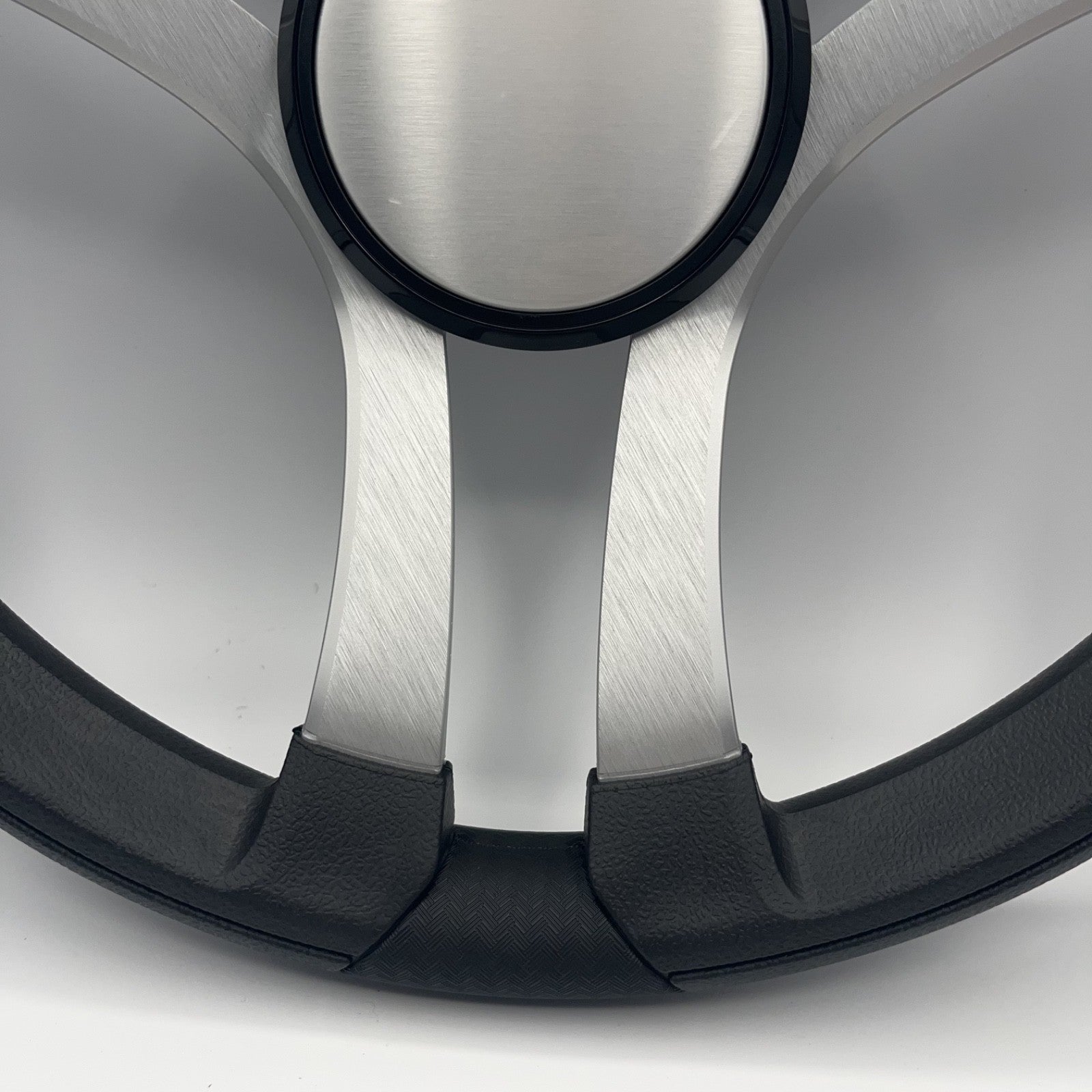 Benaco Boat Steering Wheel Brushed Aluminum Spokes - Plain