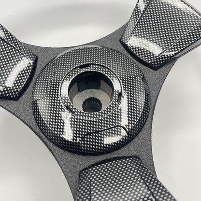 Model M13F Carbon Fiber Golf Cart Steering Wheel Fit CLUB CAR DS Carts
