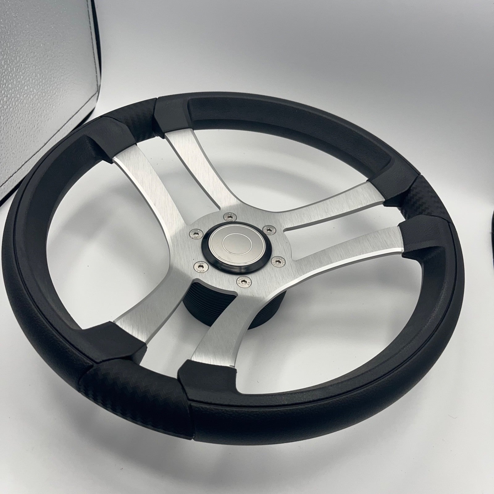 Benaco Boat Steering Wheel Brushed Aluminum Spokes | Target Snap-in