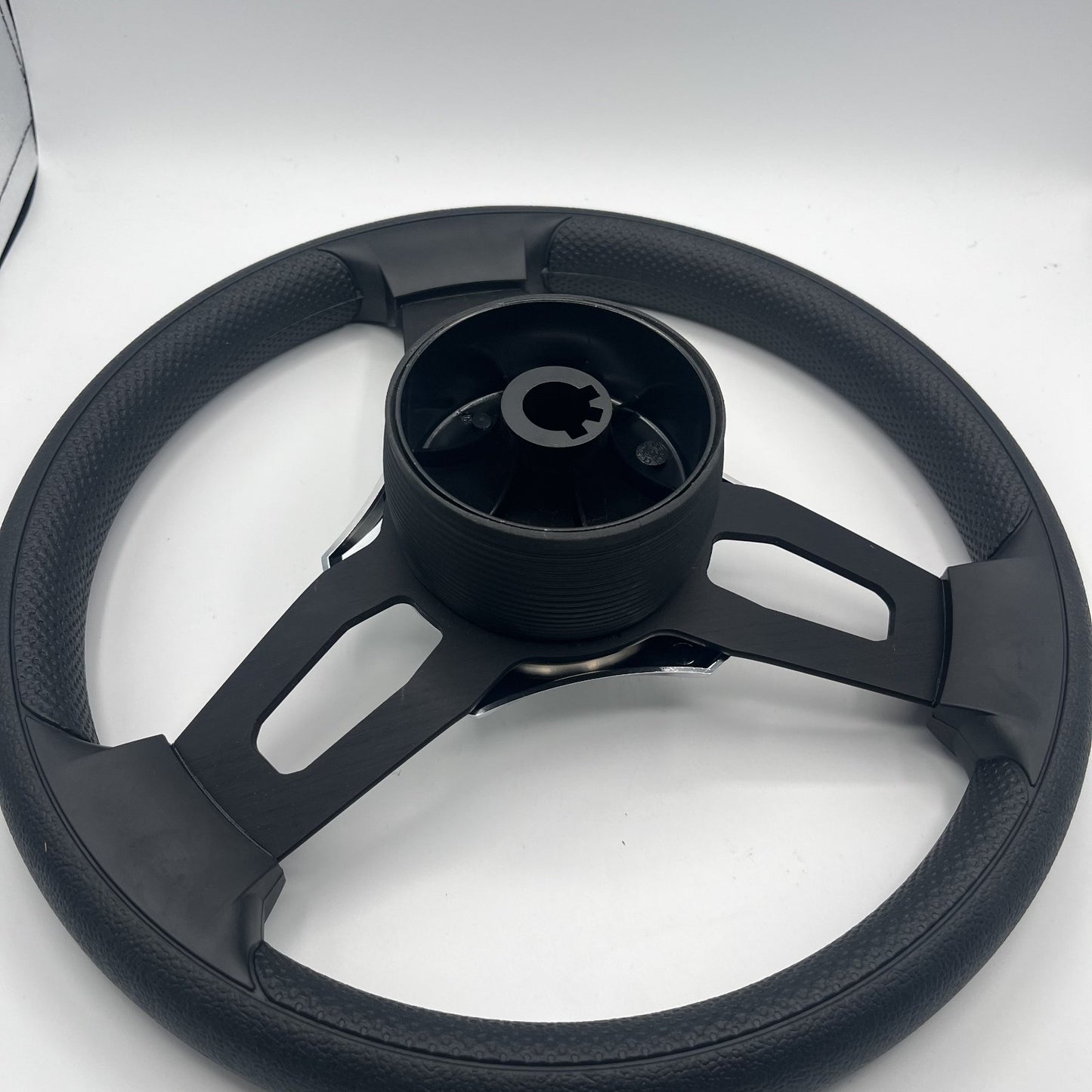 Gussi Italia Boat Model 15 Steering Wheel Black Brushed Alum Spokes | SunChaser