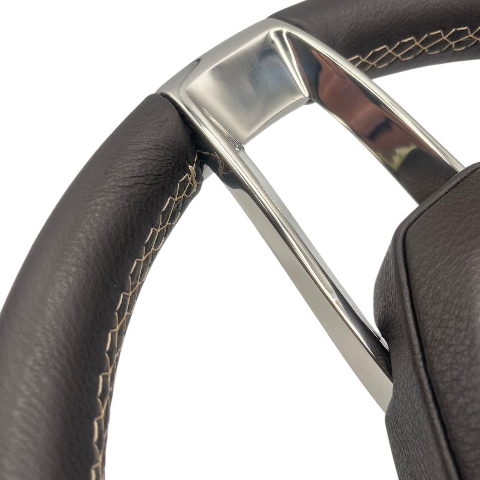 Model 700B Gussi Italia Boat Steering Wheel Polished Stainless Steel Spokes