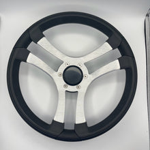 Benaco Boat Steering Wheel Brushed Aluminum Spokes | Blank Snap-in