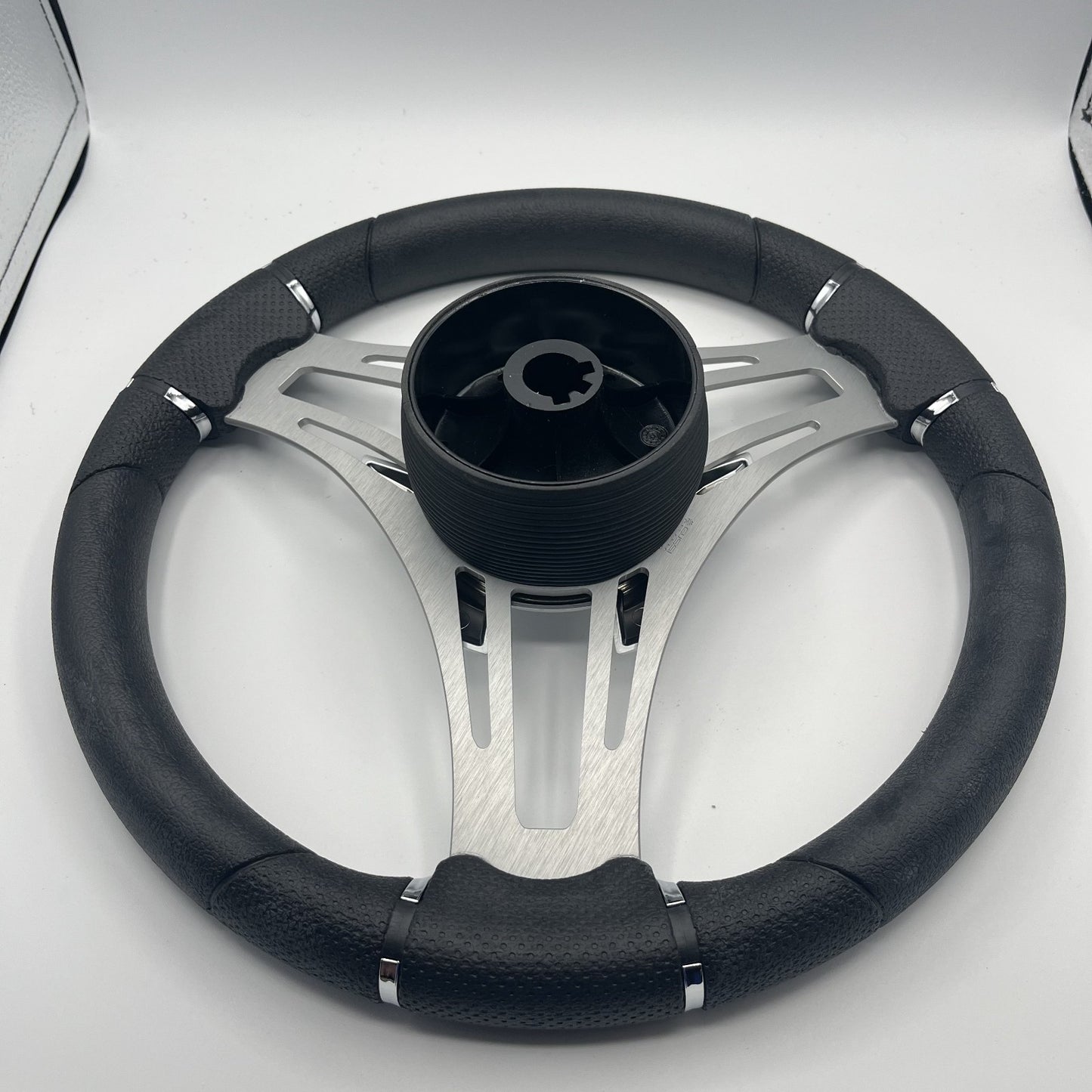 Verona Boat Steering Wheel Brush Alum Spoke | Harris Pontoon
