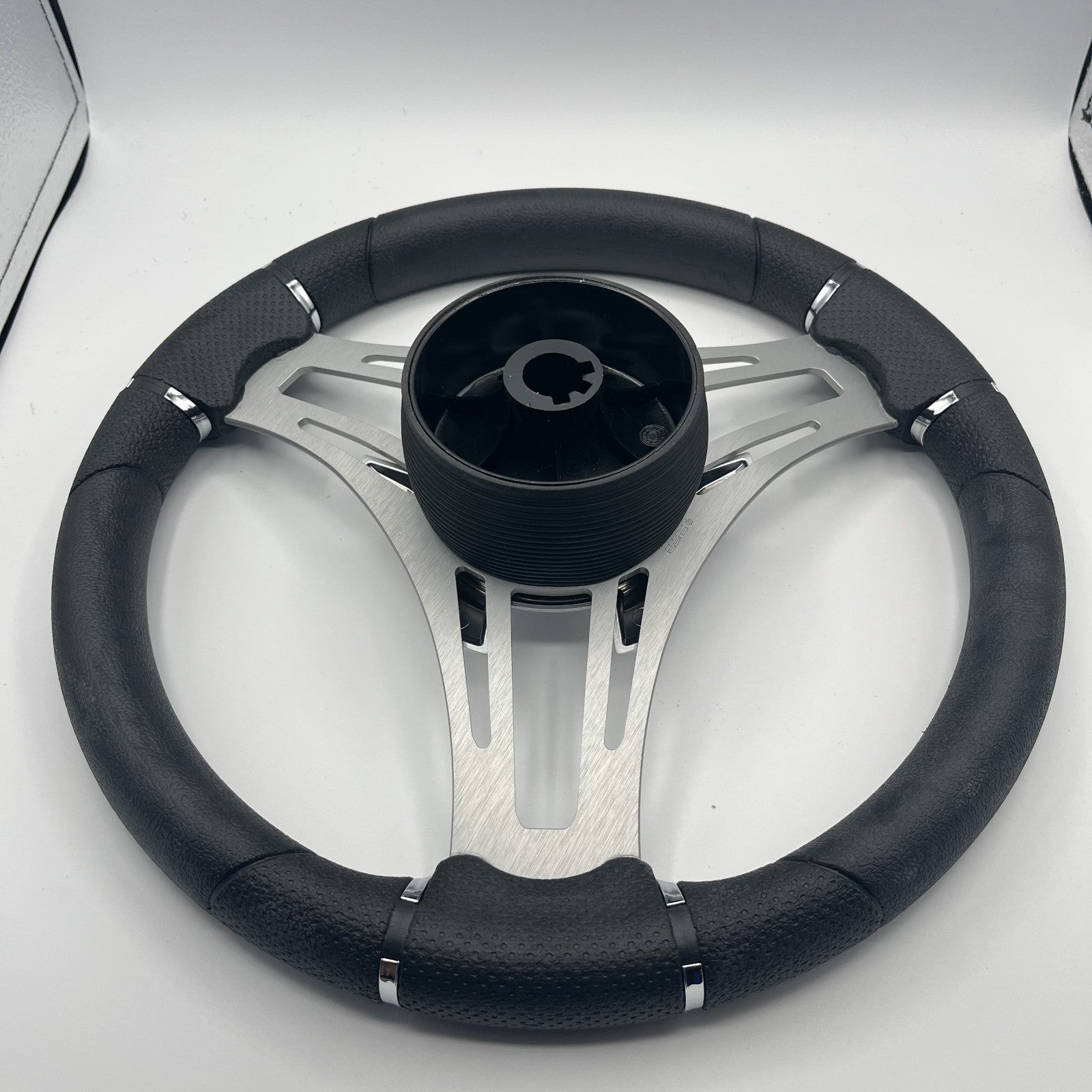 Verona Boat Steering Wheel Brush Alum Spoke | Harris Pontoon