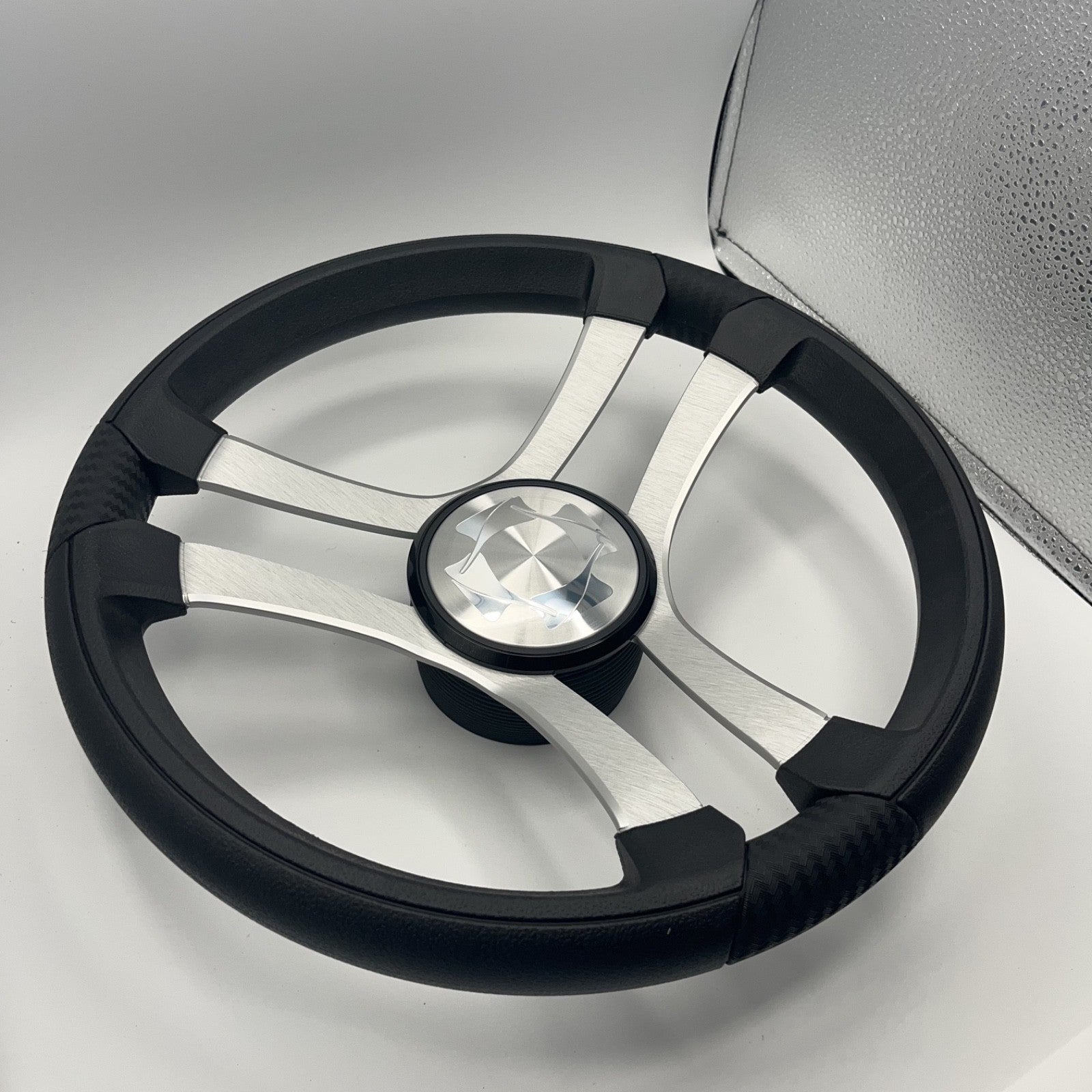 Benaco Boat Steering Wheel Brushed Aluminum Spokes | Stingray