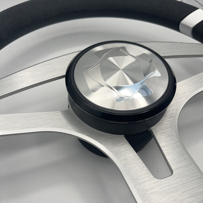 Badia Boat Steering Wheel Brushed Aluminum Spokes | Stingray