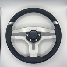 Badia Boat Steering Wheel Brushed Aluminum Spokes | Blank Snap-in