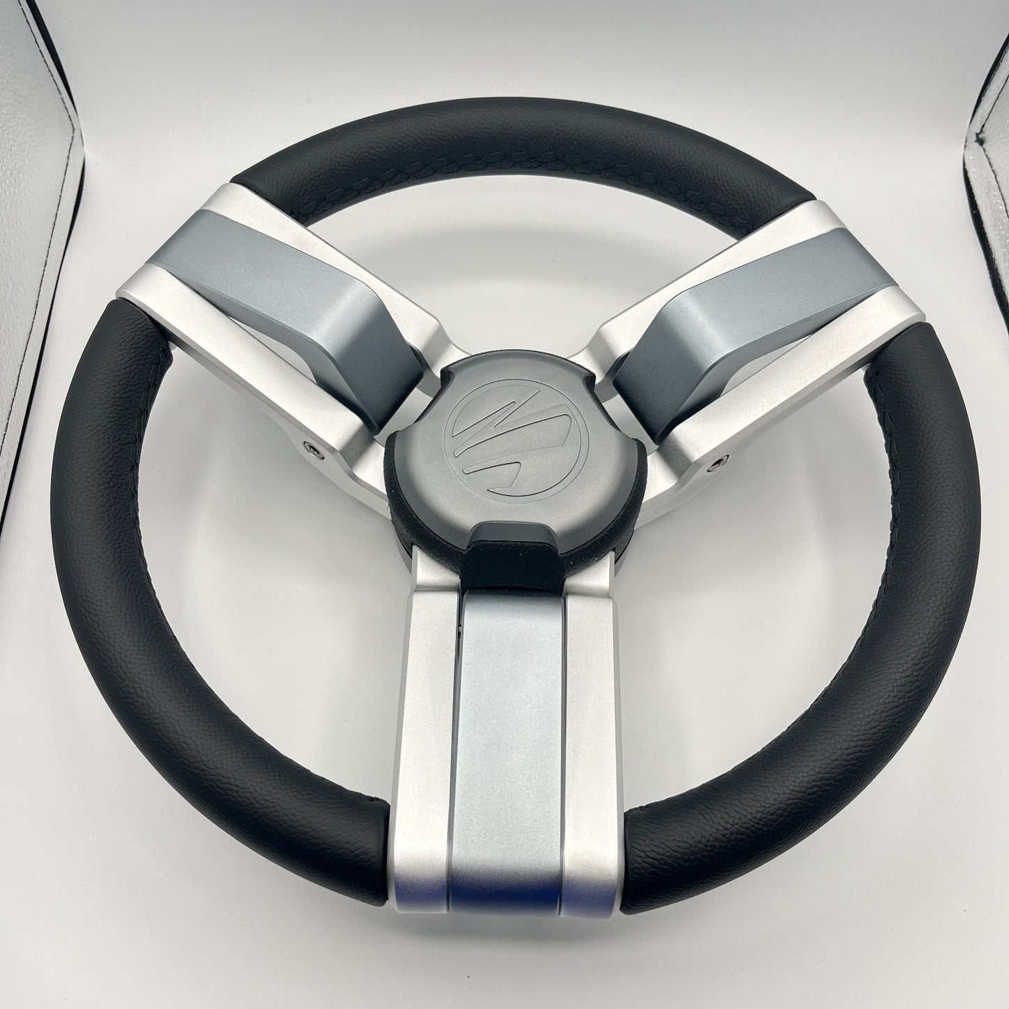 Gussi Italia Marine Steering Wheel Multi Color Gray Aluminum Wheel | Tige