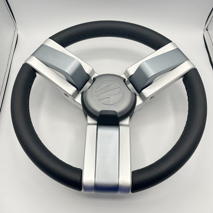 Gussi Italia Marine Steering Wheel Multi Color Gray Aluminum Wheel | Tige