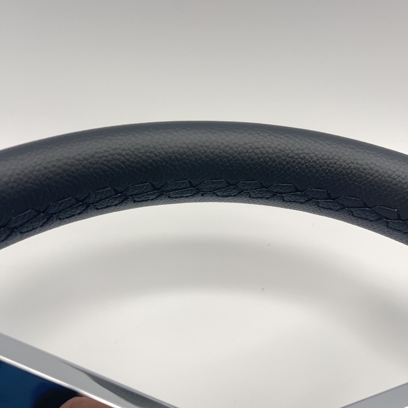Cobalt Boat Steering Wheel Plastic Spoke Leather Stitched Rim | Cobalt Logo
