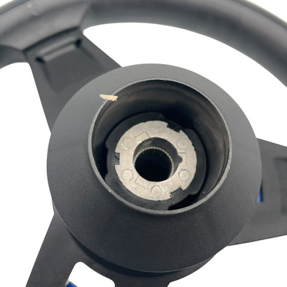 Giazza Golf Cart Steering E-Z-GO HUB Soft Touch Rim ABS Spokes - Blue Inserts
