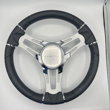 Verona Boat Steering Wheel Brush Alum Spoke | Manitou Boats