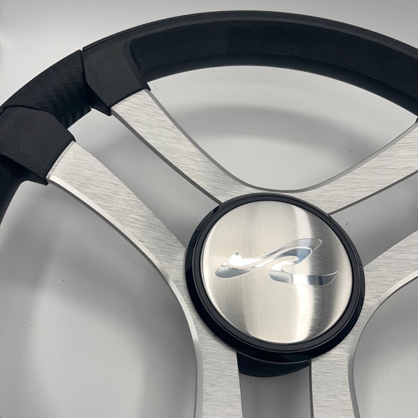 Benaco Boat Steering Wheel Brushed Aluminum Spokes | SeaRay Boats