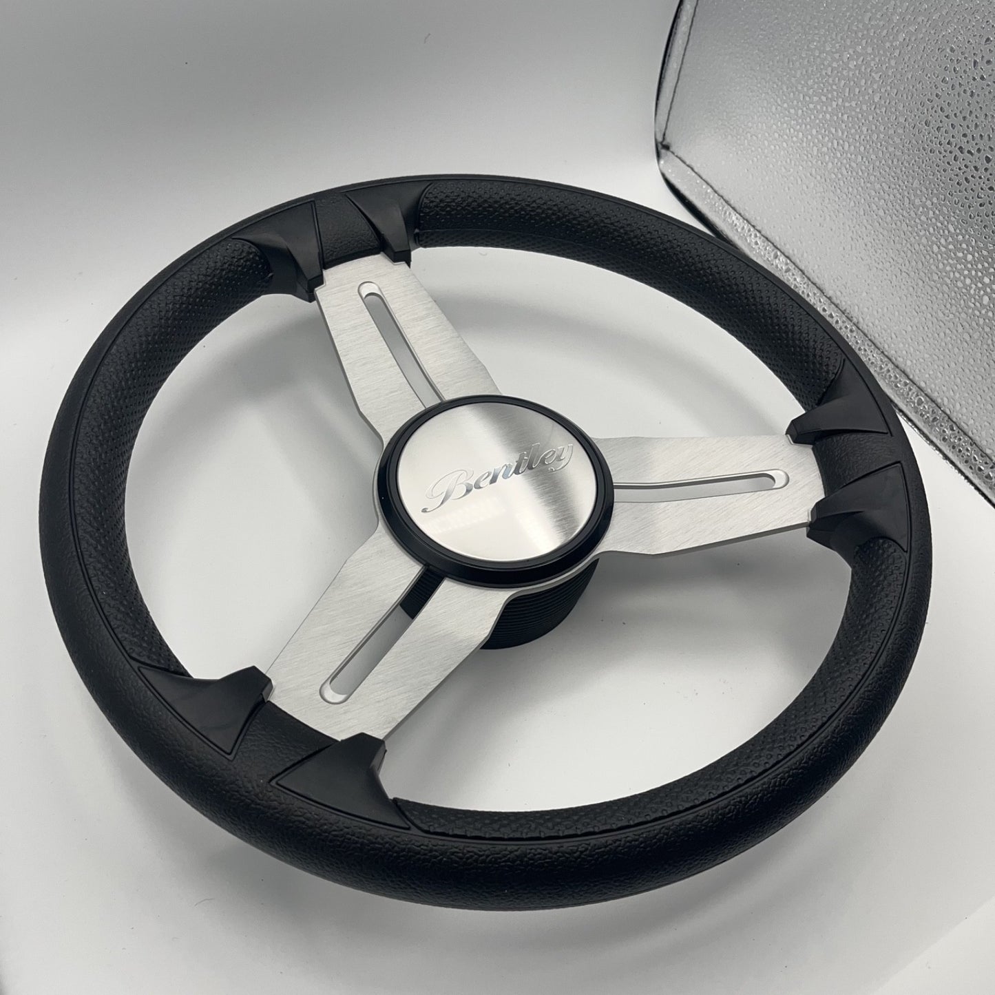 Model 15A Marine Steering Wheel Brushed Alum Spokes | Bentley Boats