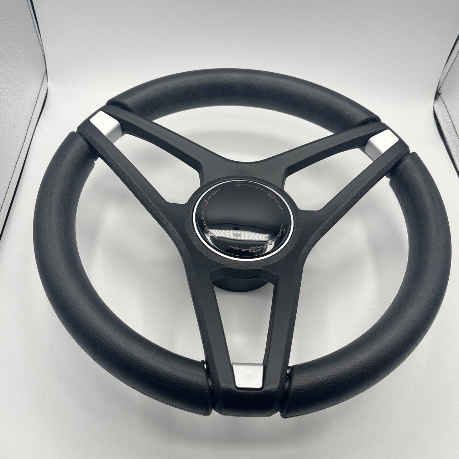 Molino Black w/Soft Touch Urethane Rim Boat Steering Wheel | South Bay Boats