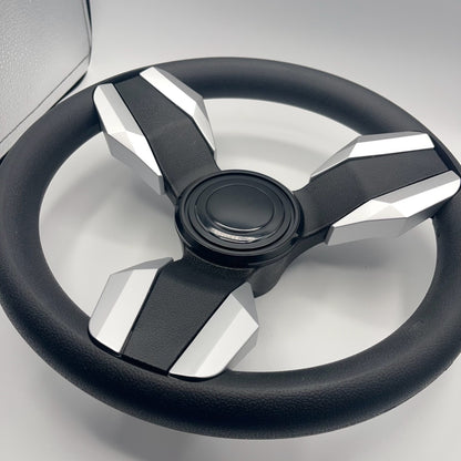 Collina Boat Steering Wheel Brushed Inserts - Keyed ONLY