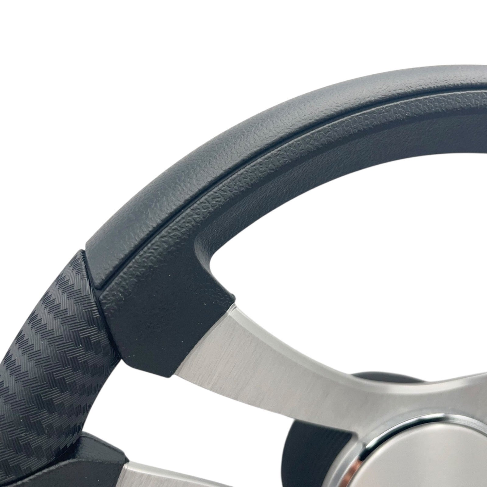 Benaco Boat Steering Wheel Brushed Aluminum Spokes