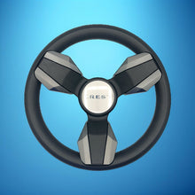 Collina Boat Steering Wheel Dark Gray Inserts - Crest - Keyed ONLY