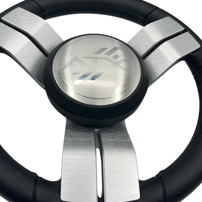 Gussi Italia Marine Steering Wheel Stainless Steel Spoke Soft Touch Rim | ATX