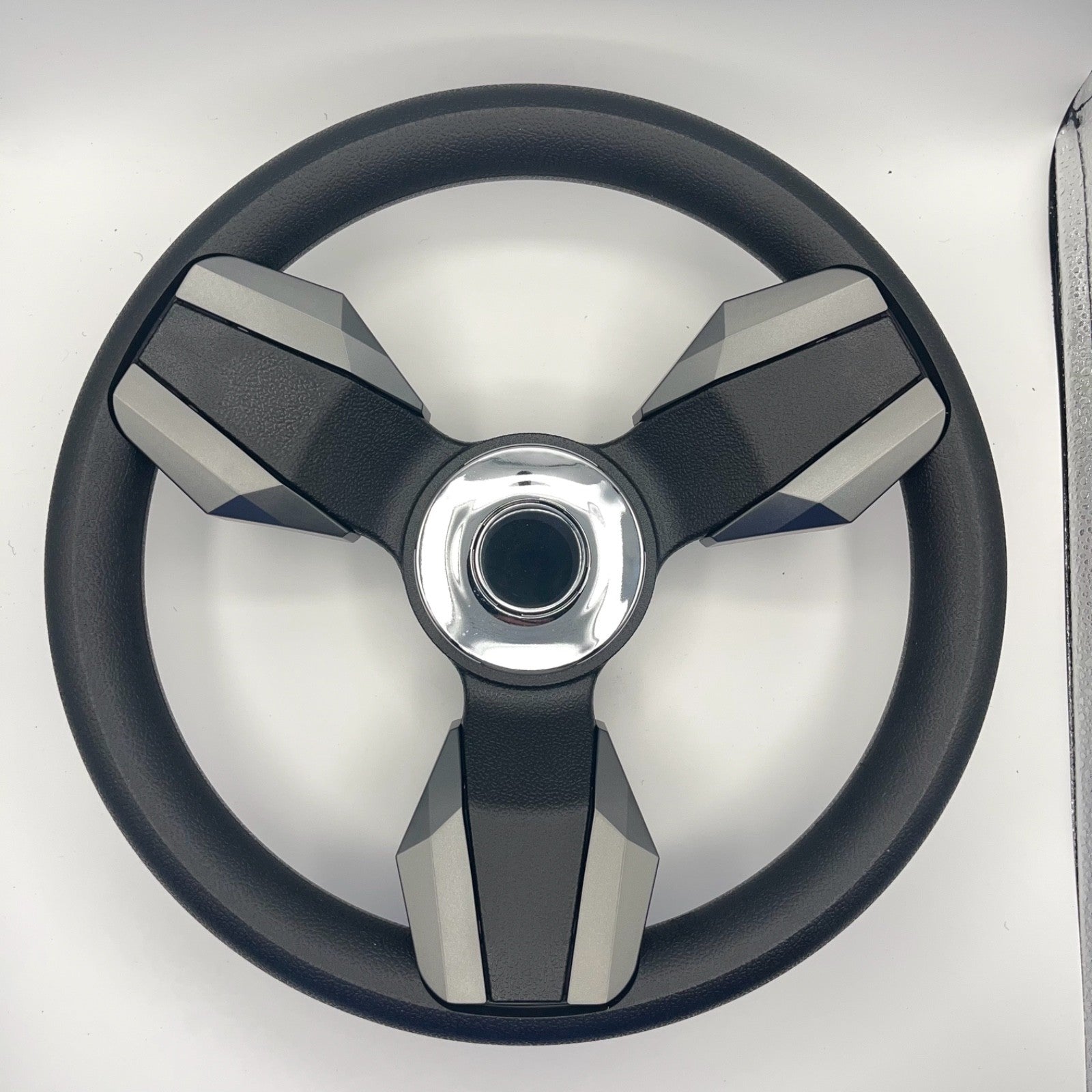 Collina Boat Steering Wheel Dark Gray Inserts - Stingray - Keyed ONLY