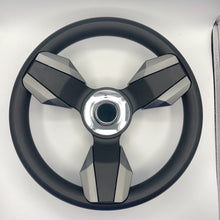 Collina Boat Steering Wheel Dark Gray Inserts - Stingray - Keyed ONLY