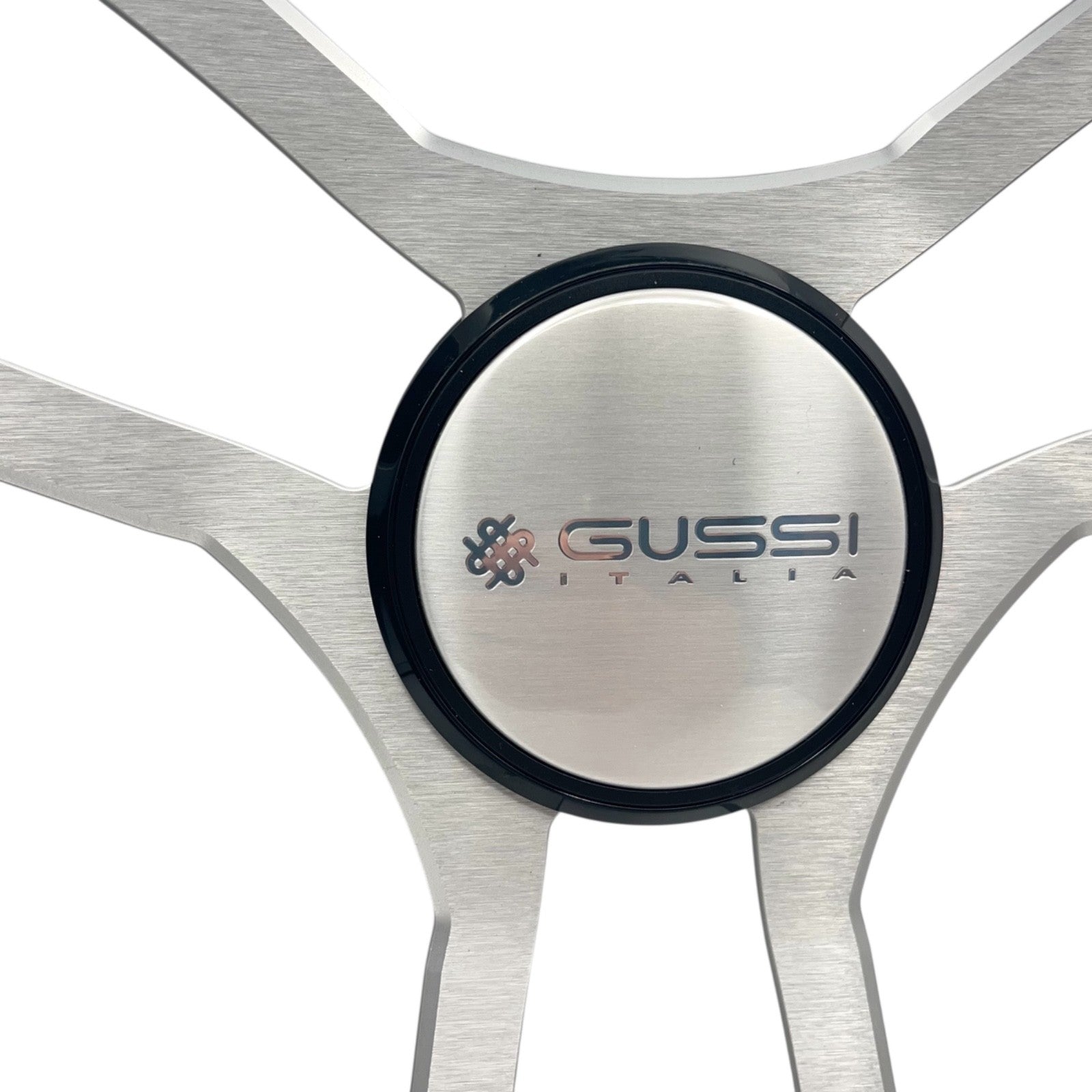 Malera Boat Steering Wheel Brushed Aluminum Spokes