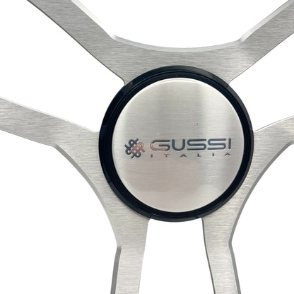 Malera Boat Steering Wheel Brushed Aluminum Spokes