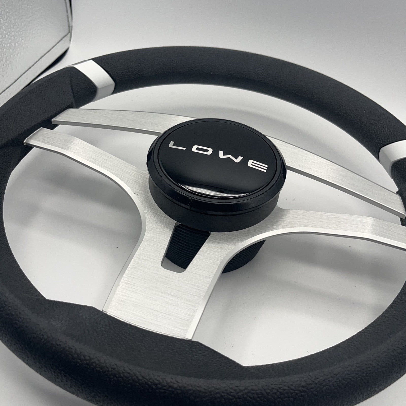 Badia Boat Steering Wheel Brushed Aluminum Spokes | Lowe Boats