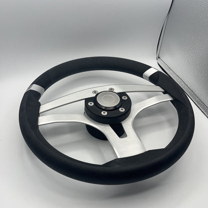 Badia Boat Steering Wheel Brushed Aluminum Spokes | Target Snap-in