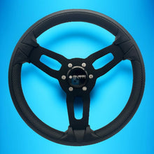 Model 15 Boat Steering Wheel Blk Brushed Alum Spokes | Gussi Stainless