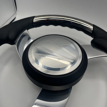 Model M533 Boat Steering Wheel Polished Aluminum Spoke | Tige
