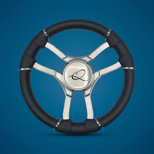 Malera Boat Steering Wheel Brushed Alum Spoke | Apex