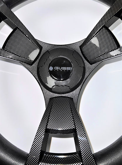 Model M13F Carbon Fiber Golf Cart Steering Wheel Fits All EZ GO Golf Carts