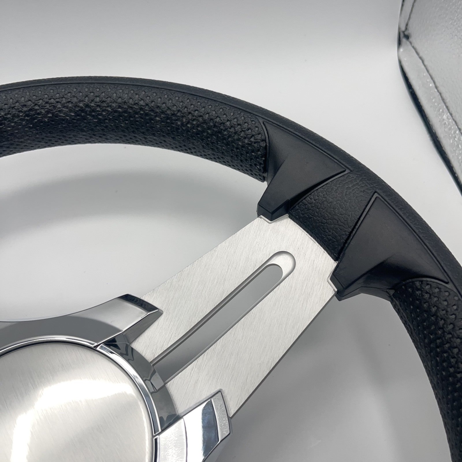 Model 15 Marine Steering Wheel Brushed Aluminum Spokes | Blank Center