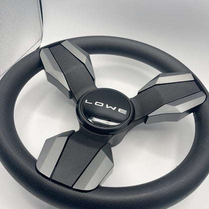 Collina Boat Steering Wheel Dark Gray Inserts - Lowe - Keyed ONLY