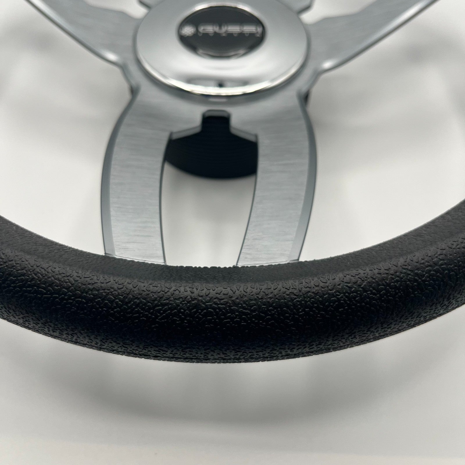 Cabrio Boat Steering Wheel Gray Brushed Alum Spoke | Gussi Italia