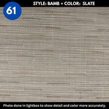 Woven Vinyl Flooring | Bamboo - Slate | 8'6" W | Choose Your Length