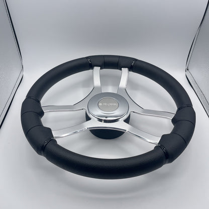 Malera Boat Steering Wheel Chrome Spokes | ABS Chrome Dome - Gussi SS Center