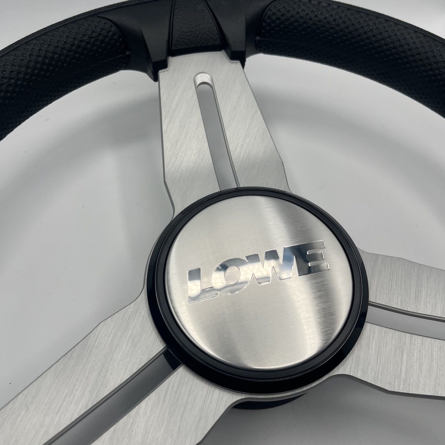 Model 15 Marine Steering Wheel Brushed Alum Spokes | Lowe Boats